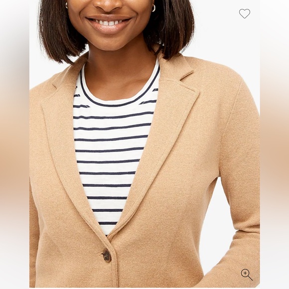 J. Crew School Boy Sweater Blazer - Quartz Pink - Picture 2 of 7